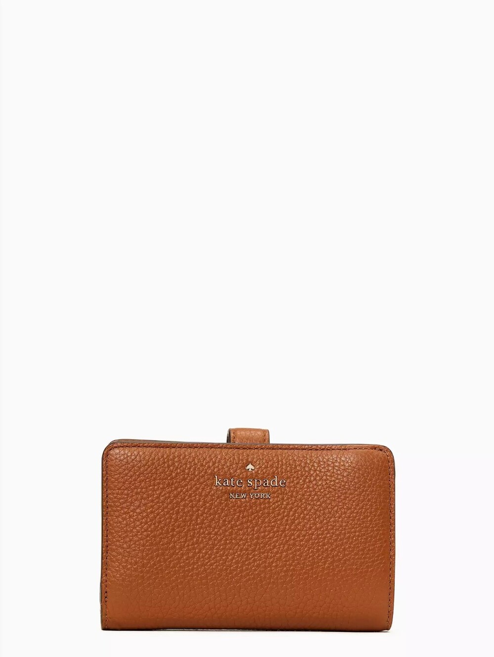 Kate Spade New York Tan Brown Pebbled Leather Zip/ Bi-fold Wallet NWT